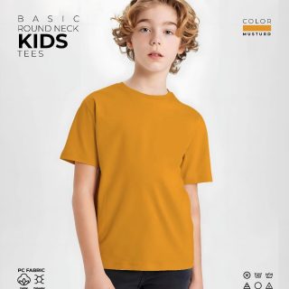 Mustard Kids Round Neck T-Shirt