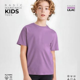 Lilac Kids Round Neck T-Shirt