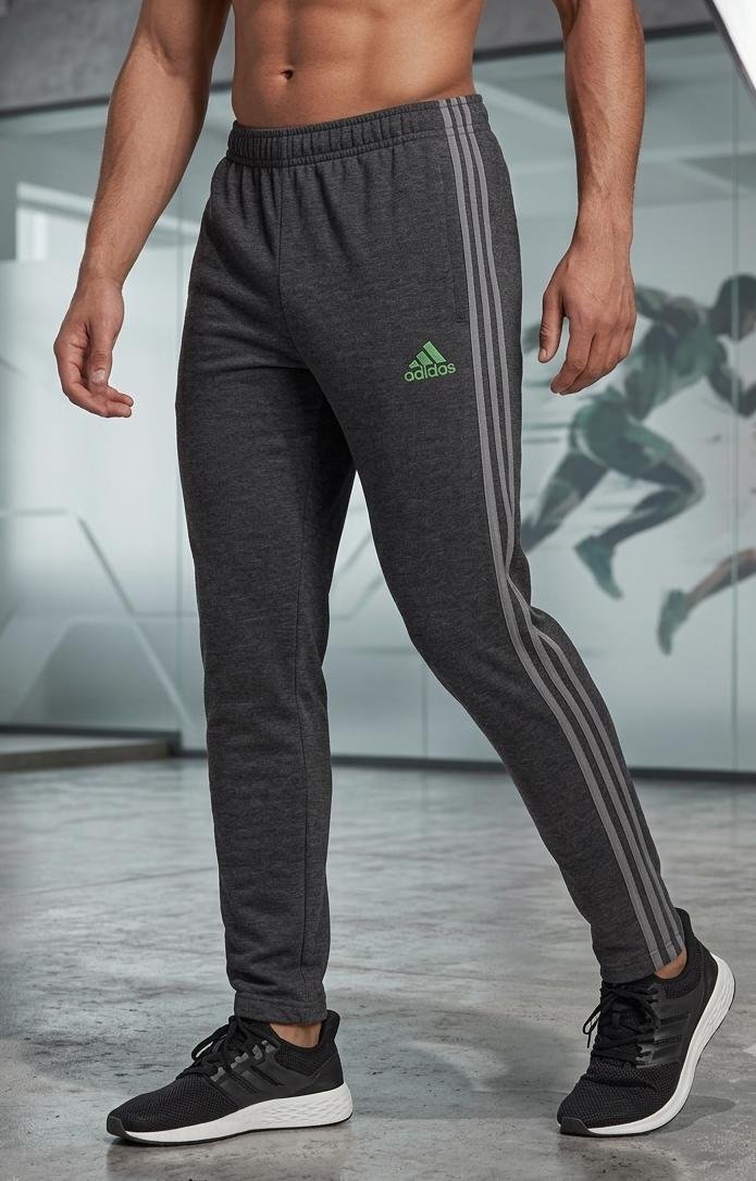 Adidas Men’s Charcoal Gray Performance Track Pants